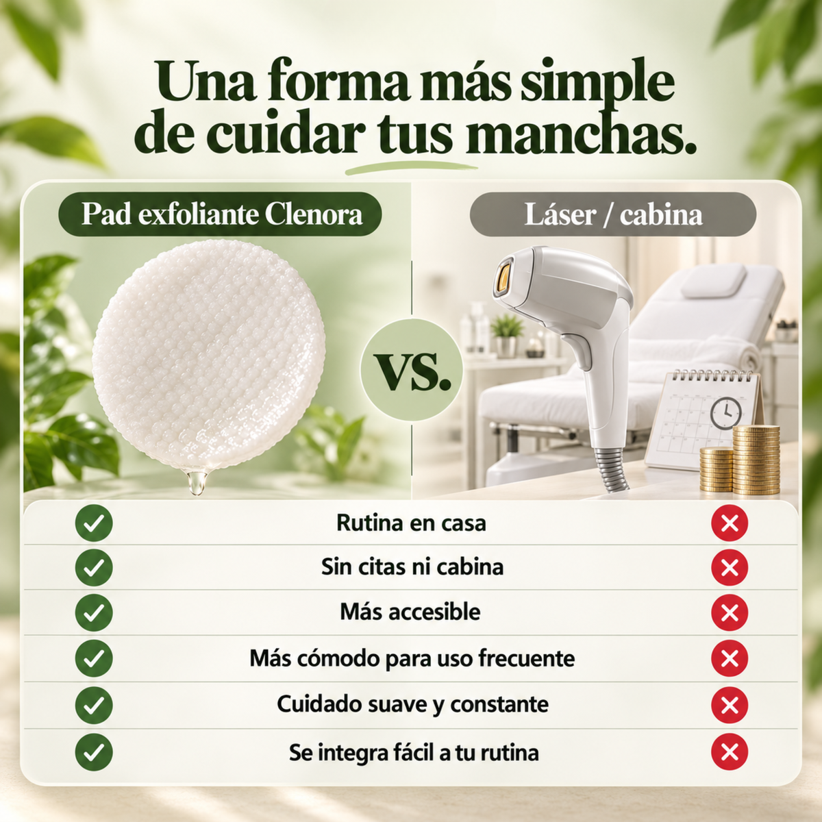Pads Aclarantes para Manchas Oscuras Clenora