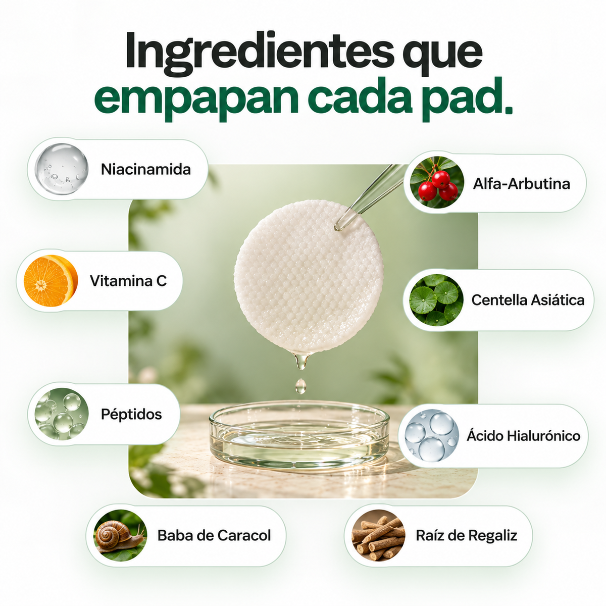 Pads Aclarantes para Manchas Oscuras Clenora