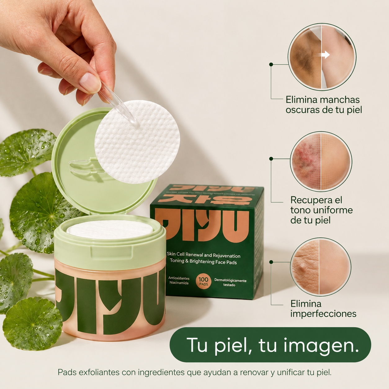Clenora Glow Pads – Discos Aclarantes para Manchas Oscuras